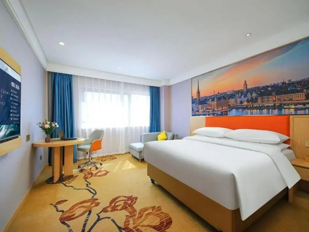 Bed in Vienna Hotel Suzhou Yangcheng Lake Fashion Stage Bed in Vienna Hotel Suzhou Yangcheng Lake Fashion Stage