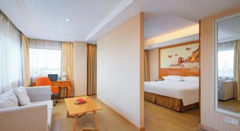 Bed in Vienna Hotel Suzhou Yangcheng Lake Fashion Stage Bed in Vienna Hotel Suzhou Yangcheng Lake Fashion Stage