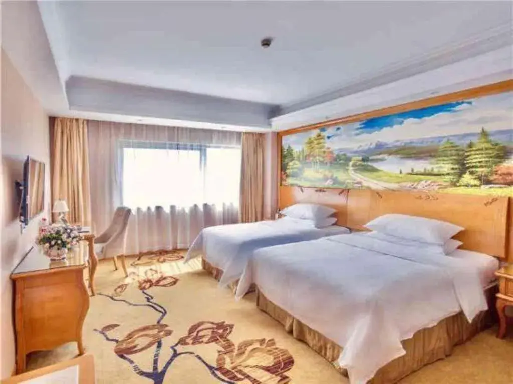 Bed in Vienna Hotel Suzhou Yangcheng Lake Fashion Stage Bed in Vienna Hotel Suzhou Yangcheng Lake Fashion Stage