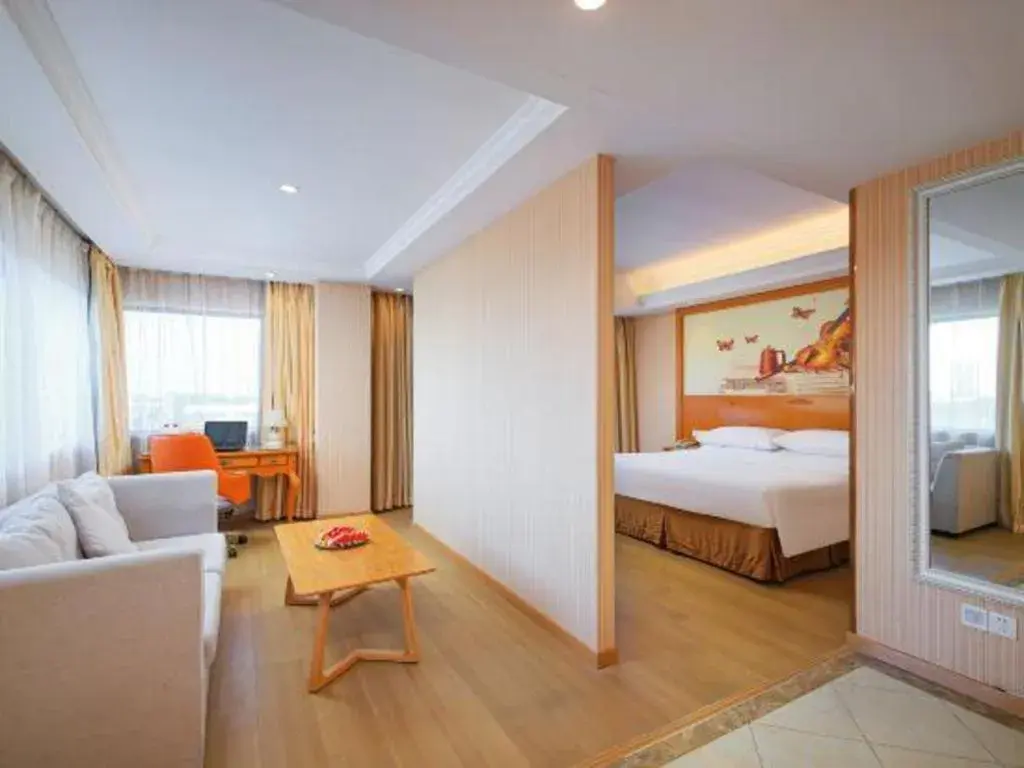 Bed in Vienna Hotel Suzhou Yangcheng Lake Fashion Stage Bed in Vienna Hotel Suzhou Yangcheng Lake Fashion Stage