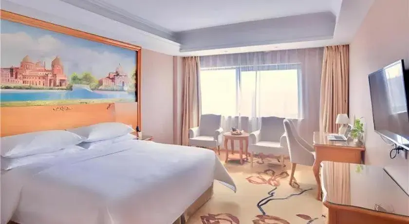 Bed in Vienna Hotel Suzhou Yangcheng Lake Fashion Stage Bed in Vienna Hotel Suzhou Yangcheng Lake Fashion Stage