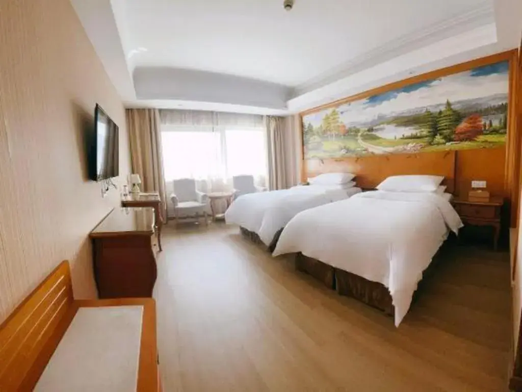 Bed in Vienna Hotel Suzhou Yangcheng Lake Fashion Stage Bed in Vienna Hotel Suzhou Yangcheng Lake Fashion Stage