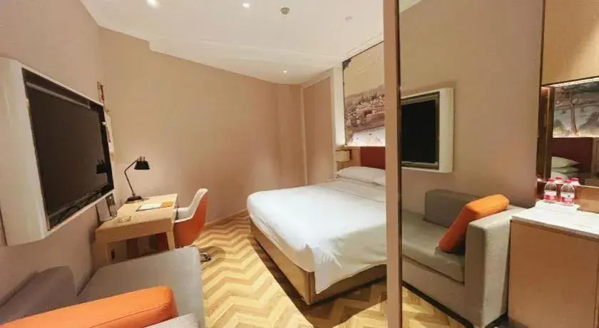 Bed in Vienna Hotel Chongqing Wushan Municipal Government Bed in Vienna Hotel Chongqing Wushan Municipal Government