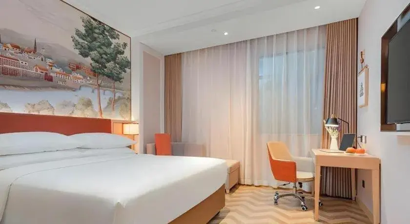 Bed in Vienna Hotel Chongqing Wushan Municipal Government Bed in Vienna Hotel Chongqing Wushan Municipal Government