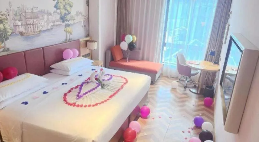 Bed in Vienna Hotel Chongqing Wushan Municipal Government