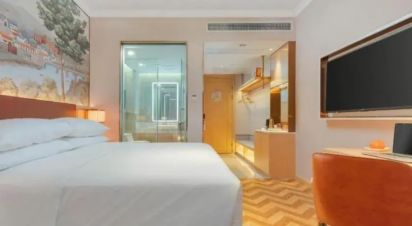 Bed in Vienna Hotel Chongqing Wushan Municipal Government Bed in Vienna Hotel Chongqing Wushan Municipal Government