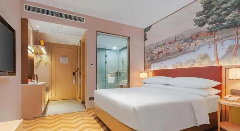 Bed in Vienna Hotel Chongqing Wushan Municipal Government Bed in Vienna Hotel Chongqing Wushan Municipal Government