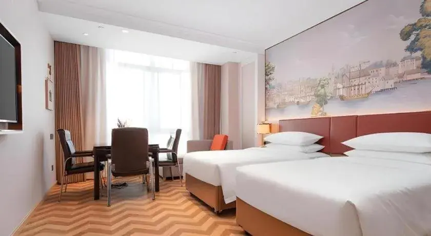 Bed in Vienna Hotel Chongqing Wushan Municipal Government Bed in Vienna Hotel Chongqing Wushan Municipal Government