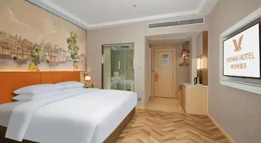 Bed in Vienna Hotel Chongqing Wushan Municipal Government Bed in Vienna Hotel Chongqing Wushan Municipal Government