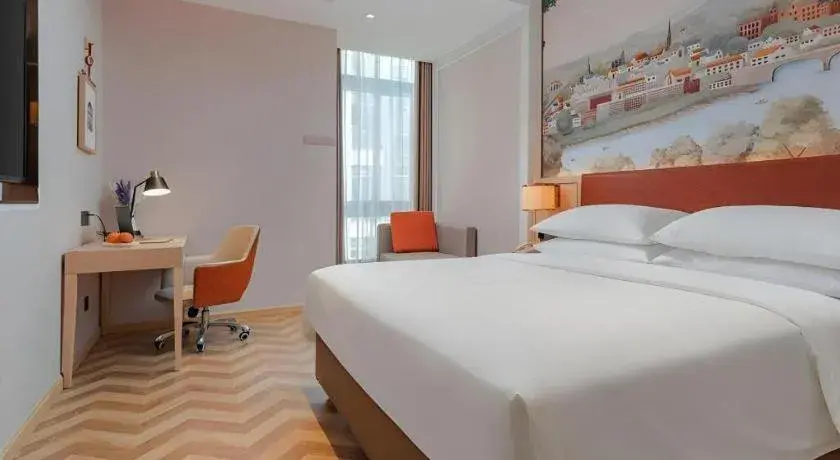 Bed in Vienna Hotel Chongqing Wushan Municipal Government Bed in Vienna Hotel Chongqing Wushan Municipal Government