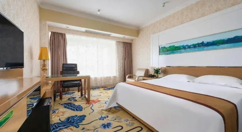 Bed in Vienna Hotel Guangdong Zhuhai Mingzhu Station Guozheng Bed in Vienna Hotel Guangdong Zhuhai Mingzhu Station Guozheng