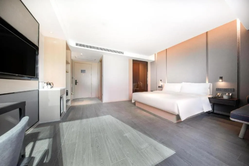 Bed in Atour Hotel Wuhan Chuhehan Street Hanxiu Theater