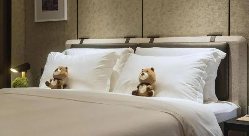 Bed in Shenzhen Cloud Park Manhattan Hotel