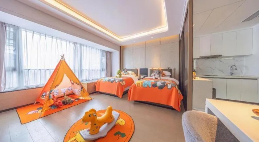 Bed in Shenzhen Cloud Park Manhattan Hotel