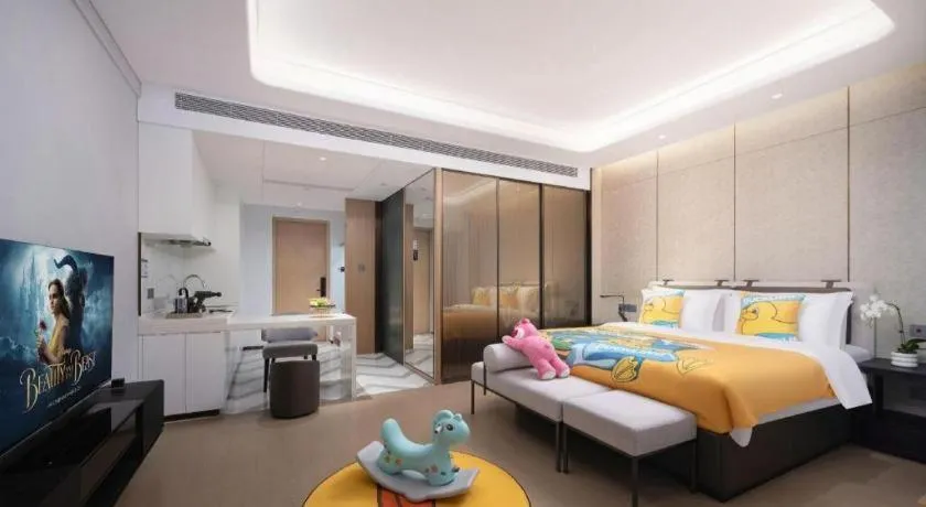 Bed in Shenzhen Cloud Park Manhattan Hotel