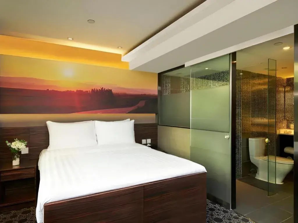 Bed in J Link Hotel Bed in J Link Hotel