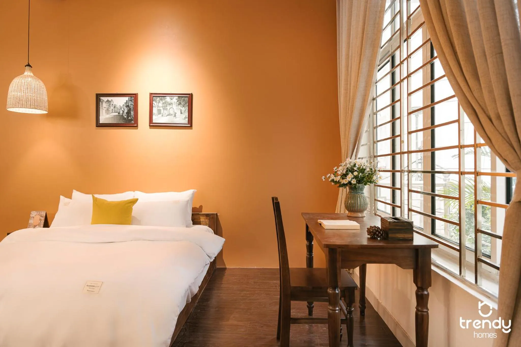 Seating area, Bed in OH Trendy homes Hoan Kiem PNL1