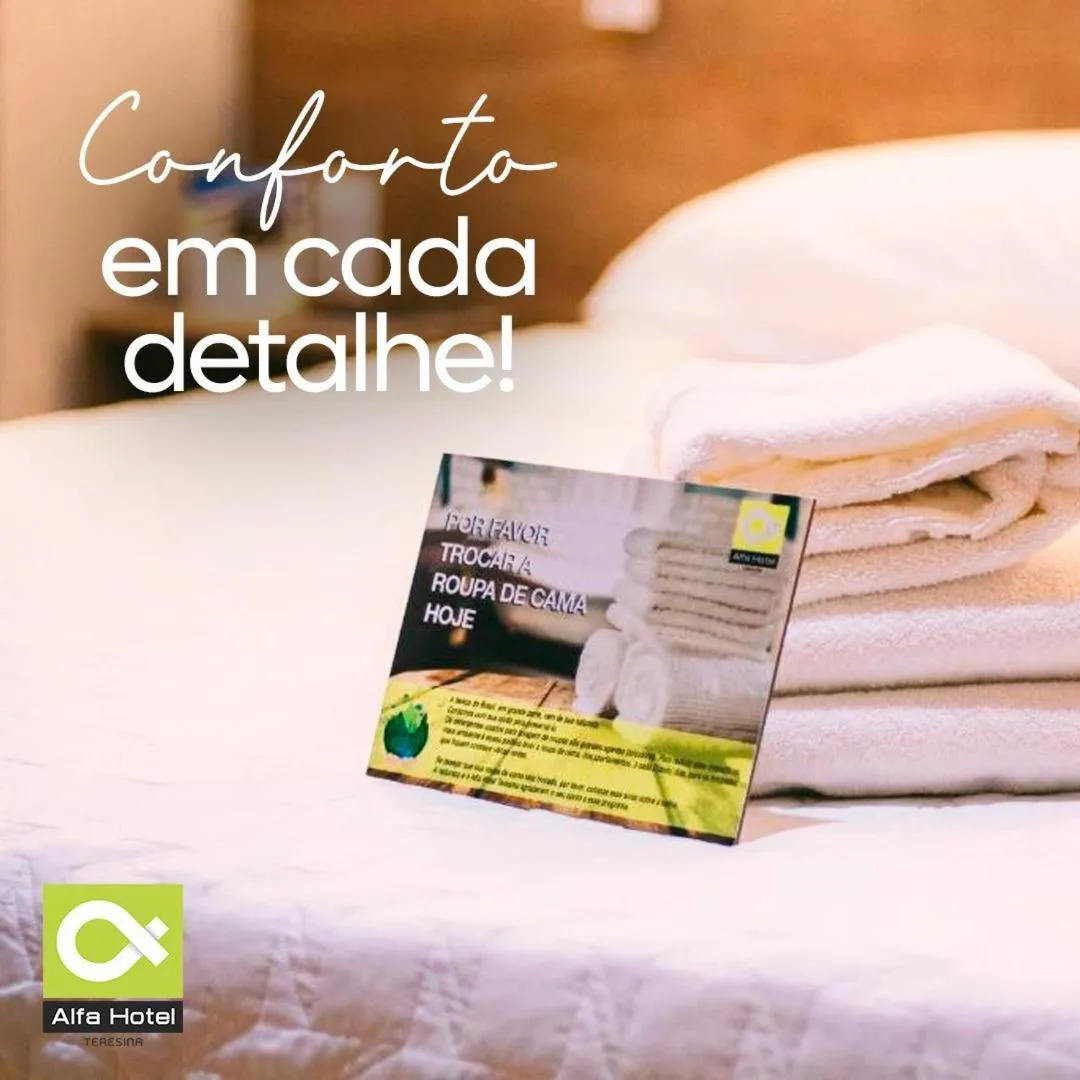 Bed in Alfa Hotel Teresina
