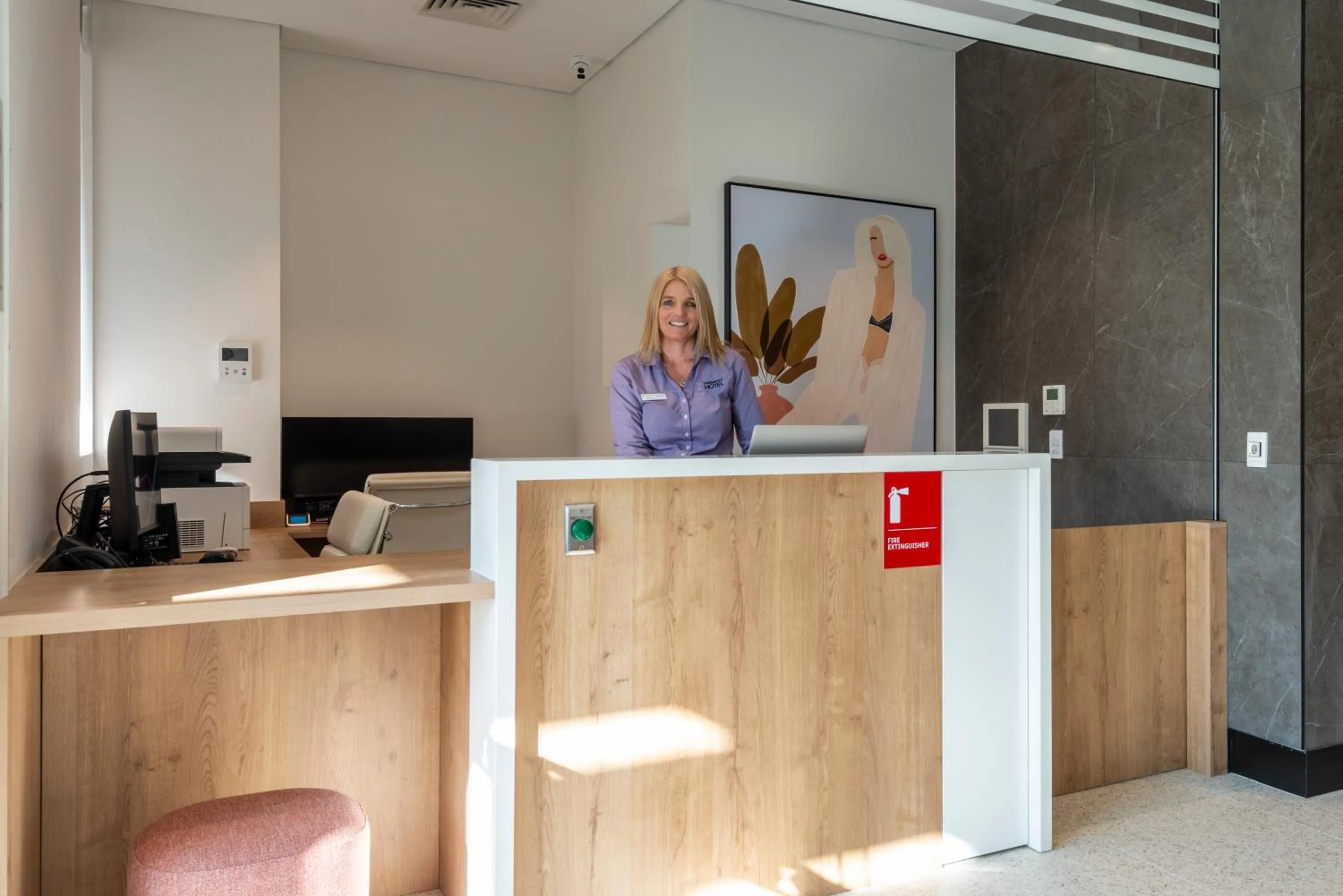 Lobby or reception in Haberfield Hotel