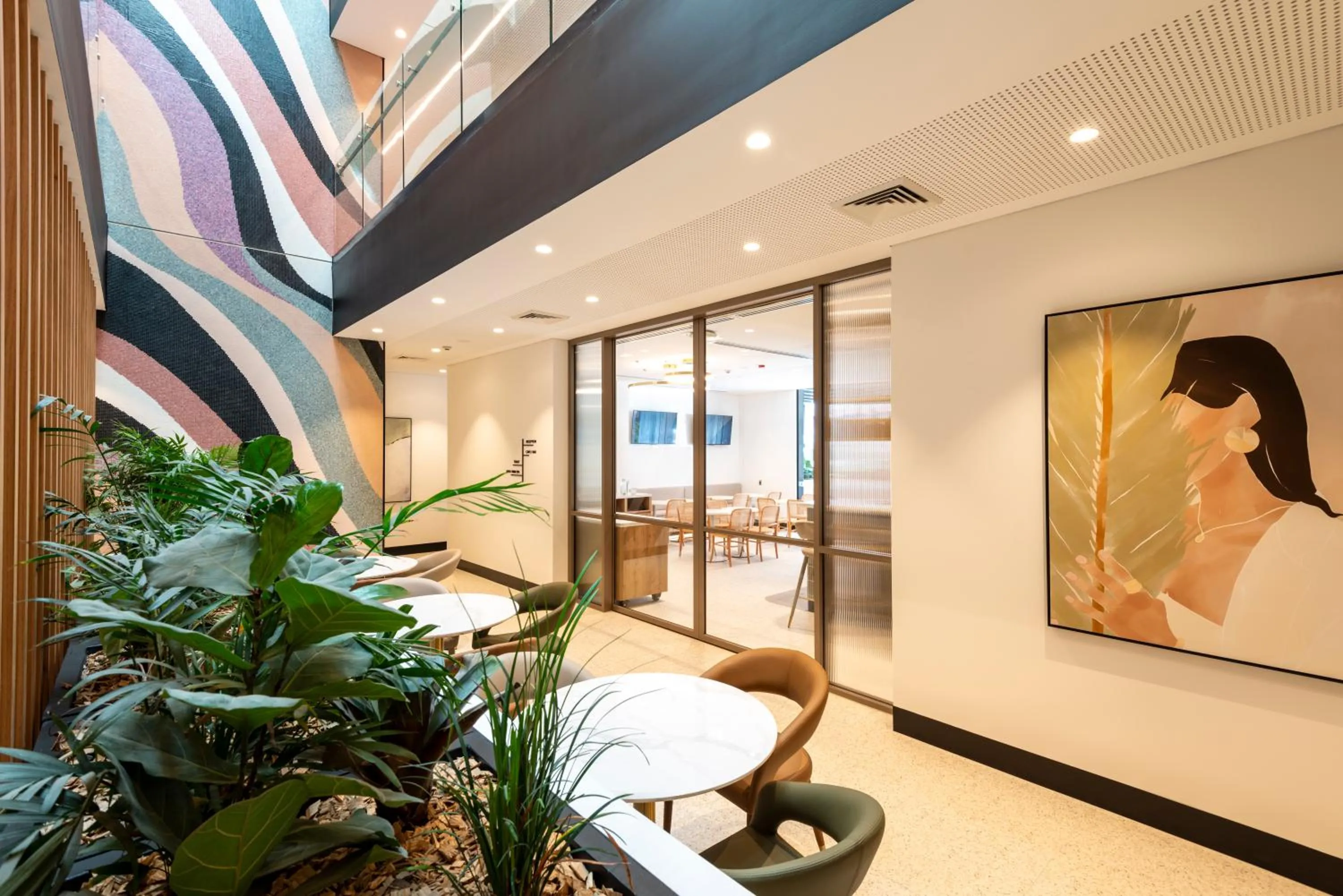 Seating area in Haberfield Hotel