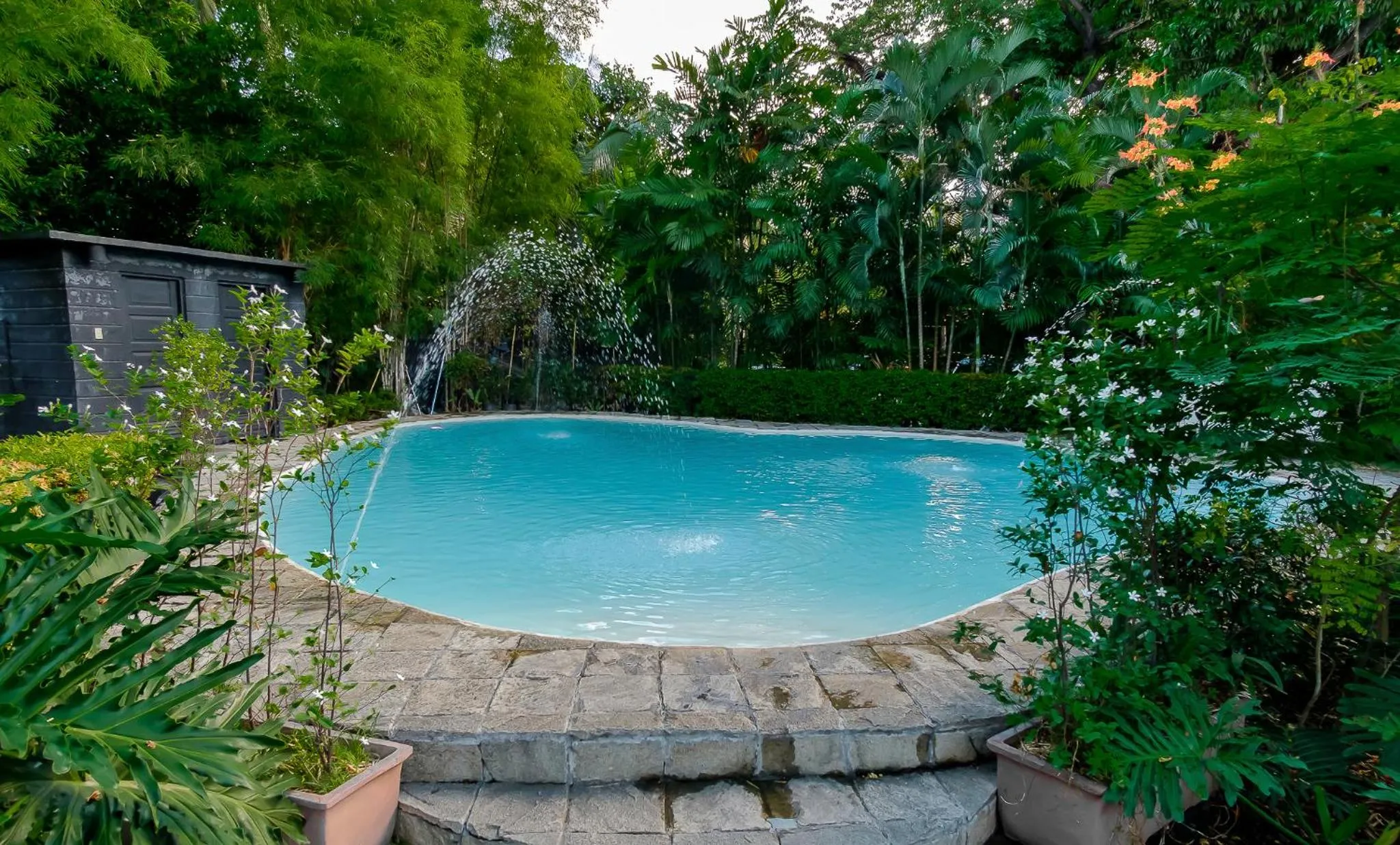 Swimming pool in The Henry Hotel Manila