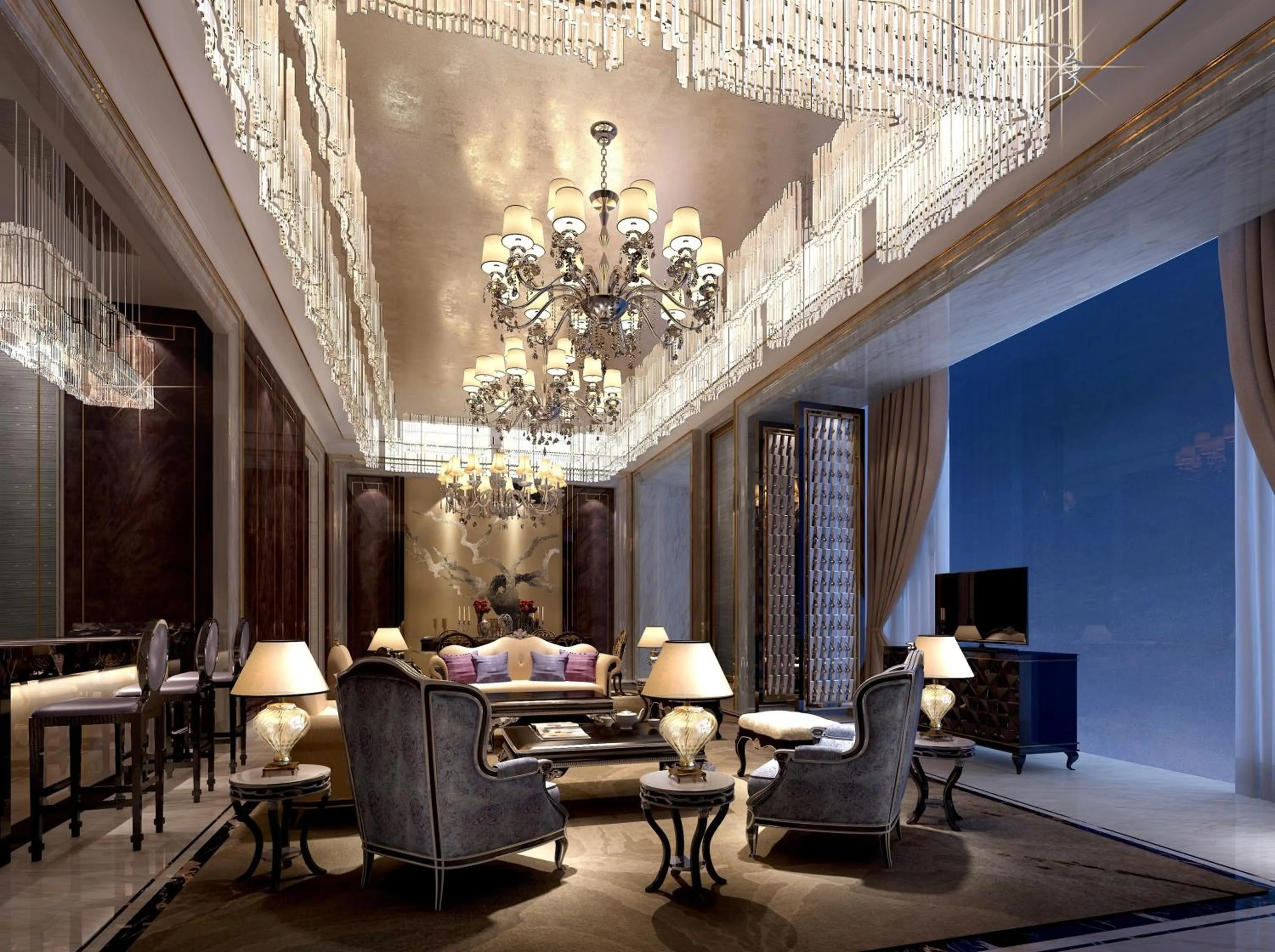 Decorative detail in Wanda Realm Longyan