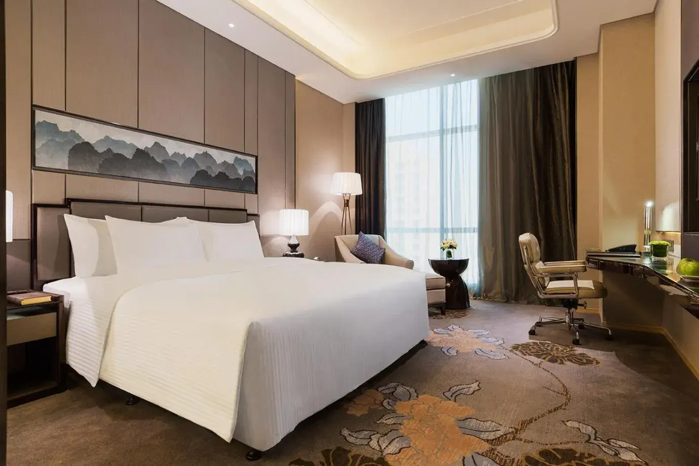 Living room, Bed in Wanda Realm Longyan Living room, Bed in Wanda Realm Longyan