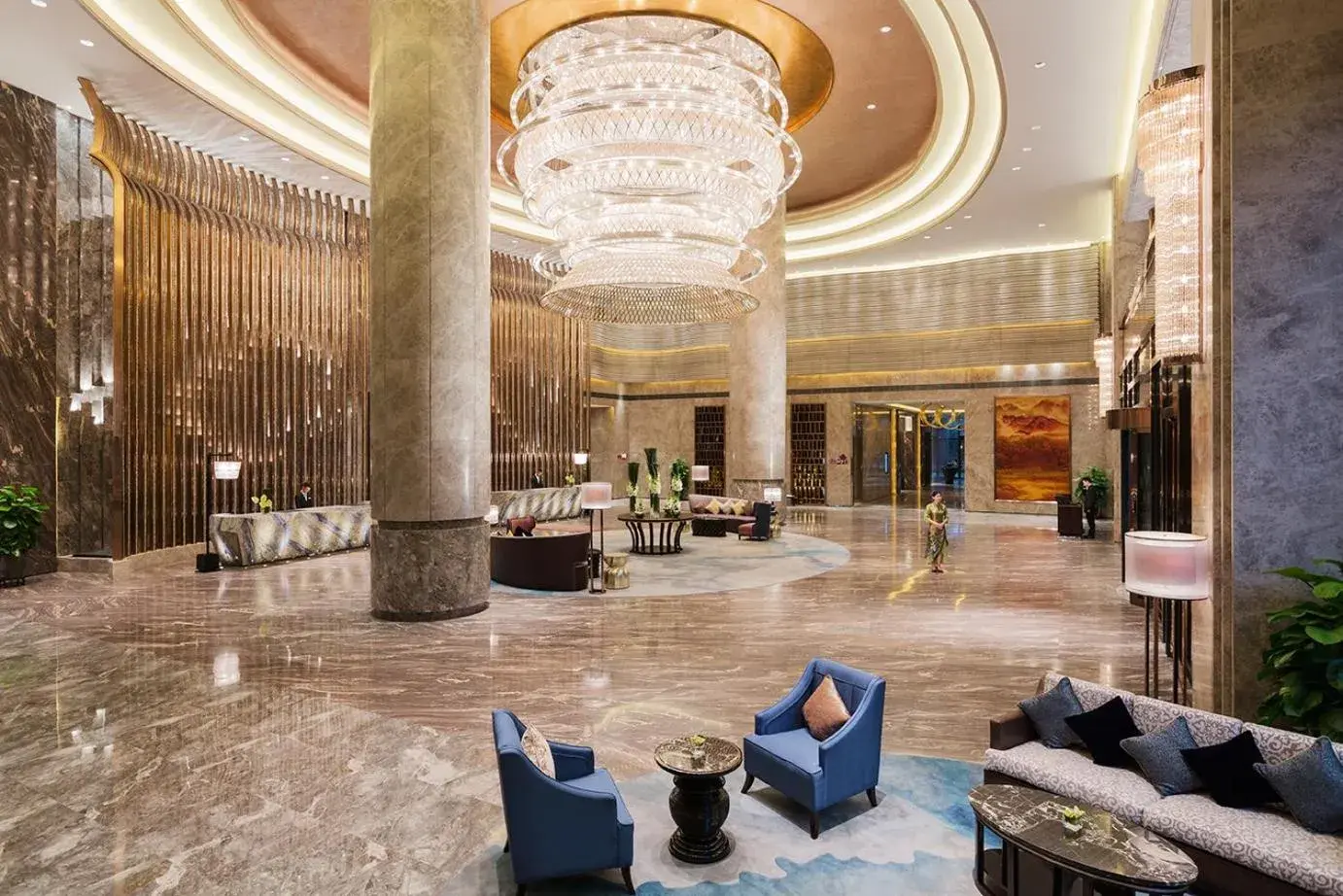 Lobby or reception in Wanda Realm Longyan Lobby or reception in Wanda Realm Longyan