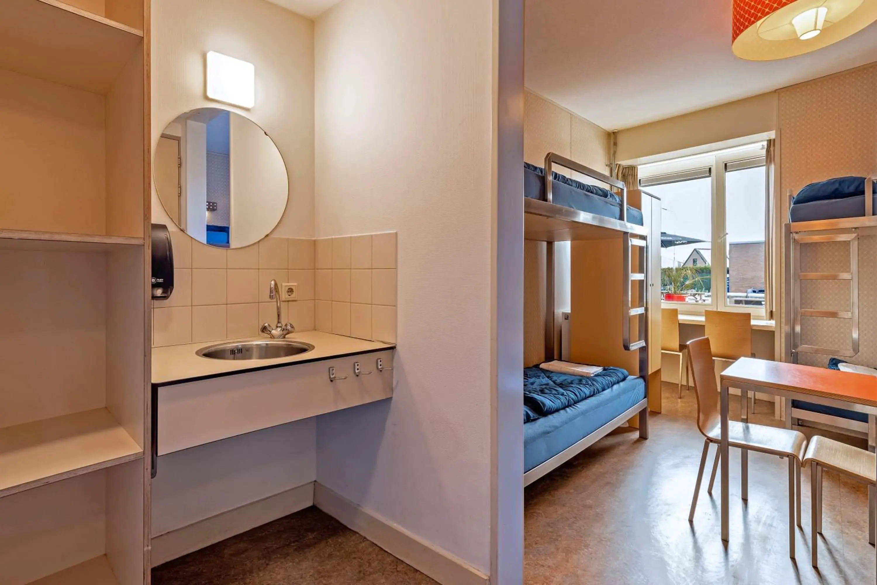 Quadruple Room with Private Bathroom in Stayokay Hostel Noordwijk Quadruple Room with Private Bathroom in Stayokay Hostel Noordwijk