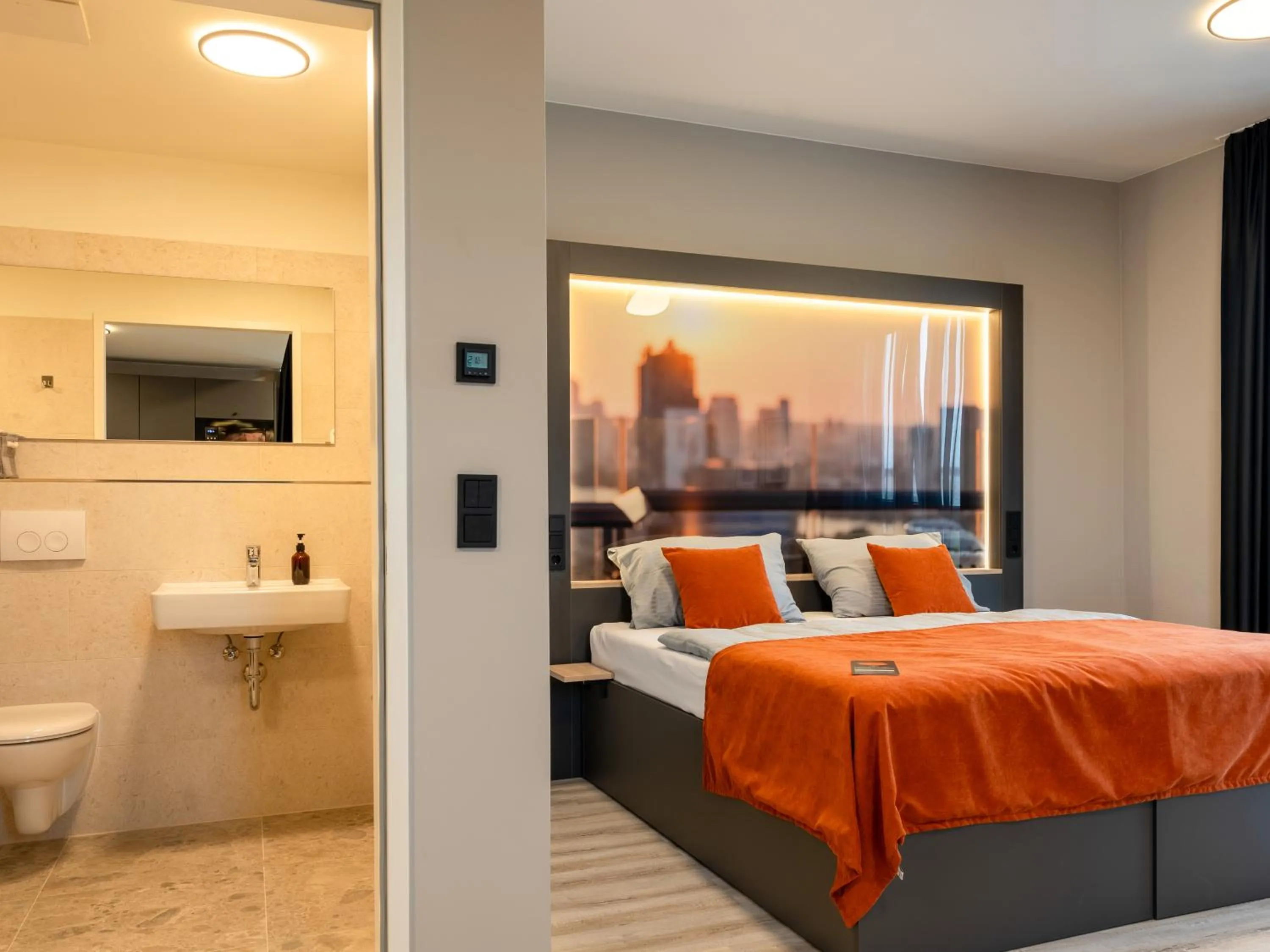 Bed in JustStay München Hotel & Apartments