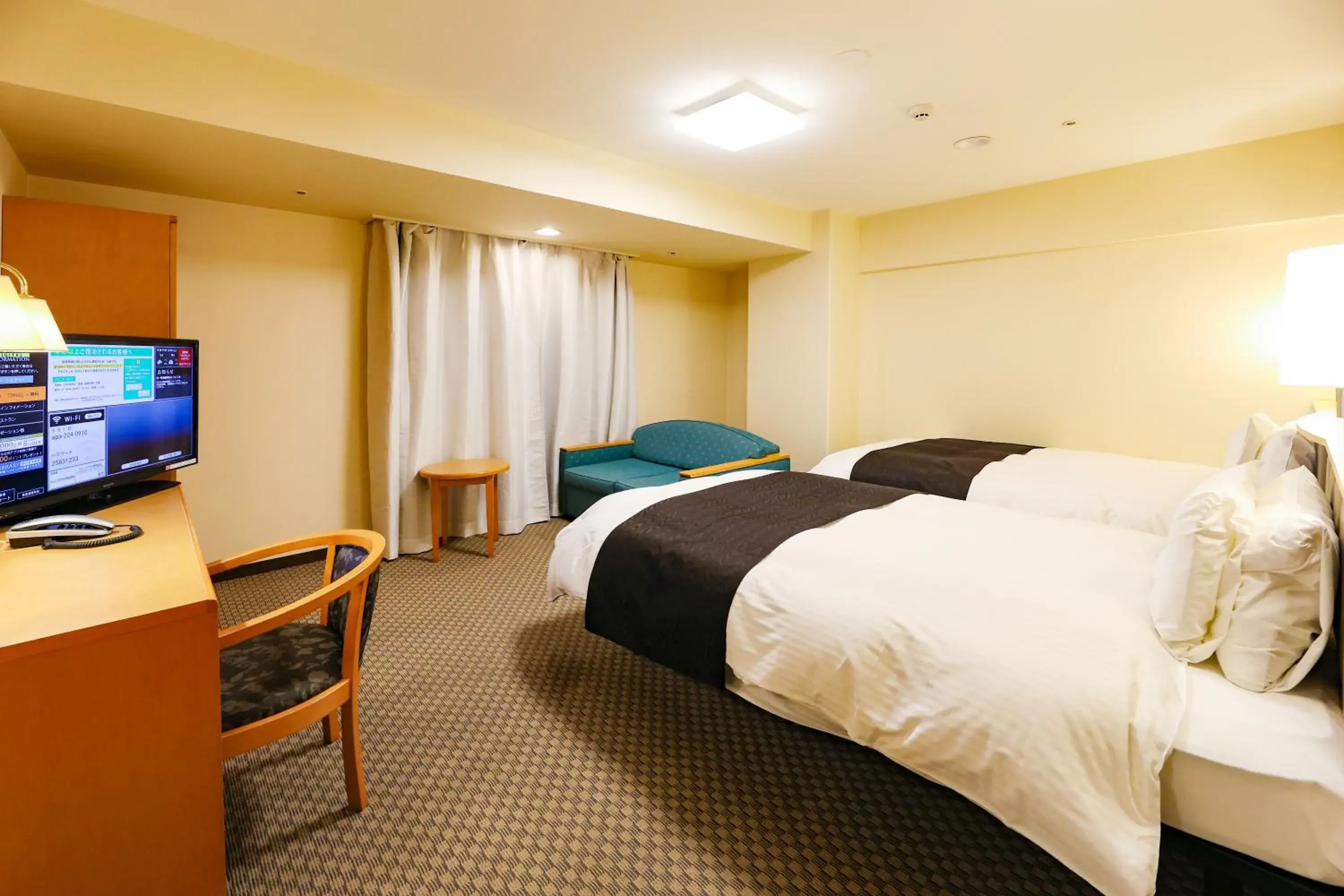 Photo of the whole room, Bed in APA Hotel Obihiro Ekimae Photo of the whole room, Bed in APA Hotel Obihiro Ekimae