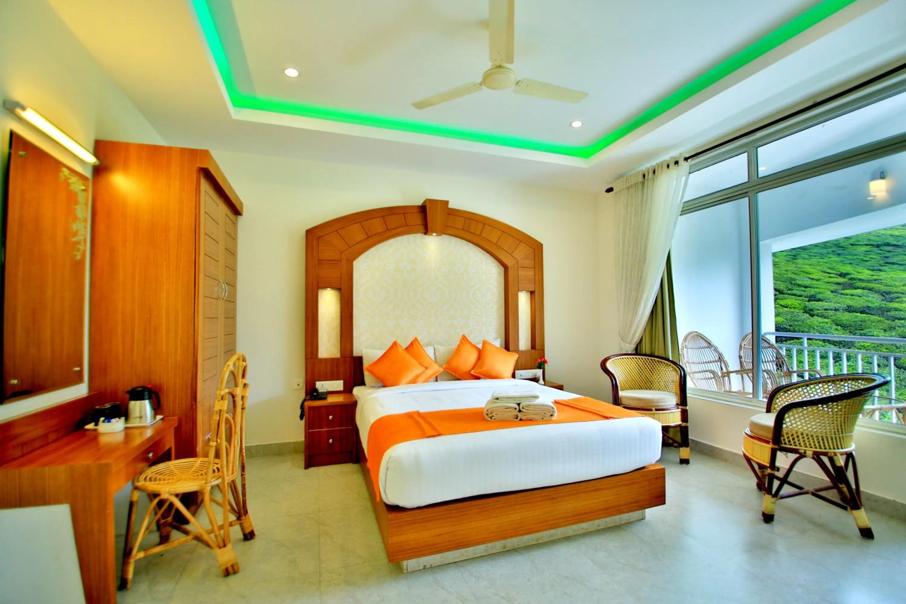 Photo of the whole room, Bed in Monsoon Grande