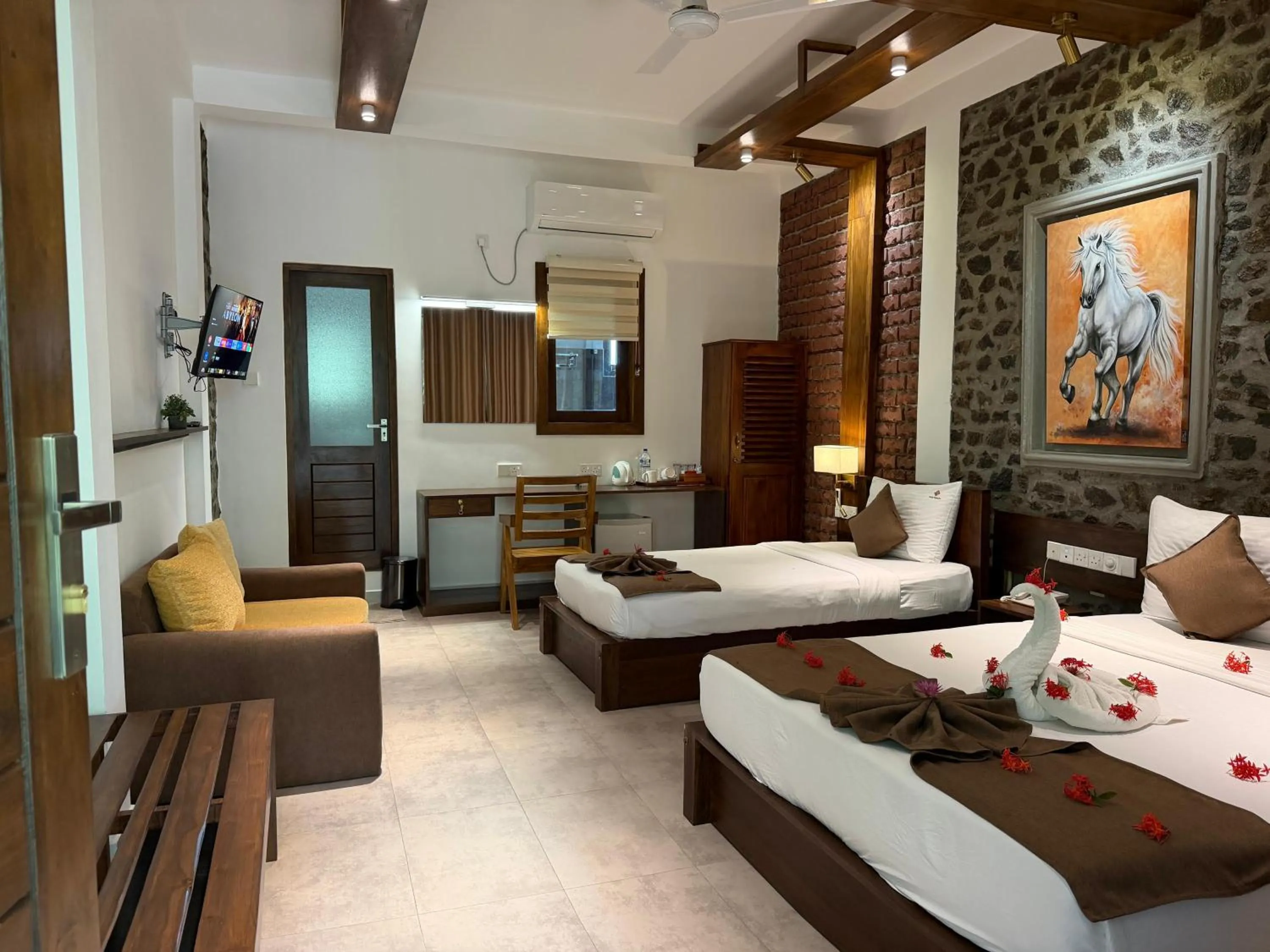 Bed in Hotel Heladiv