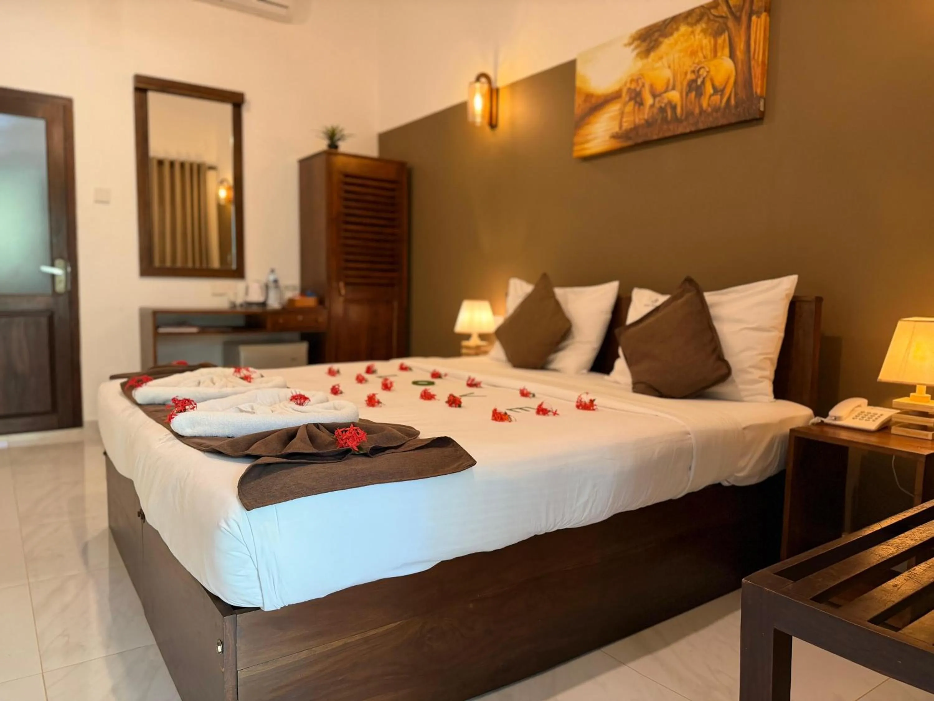 Bed in Hotel Heladiv