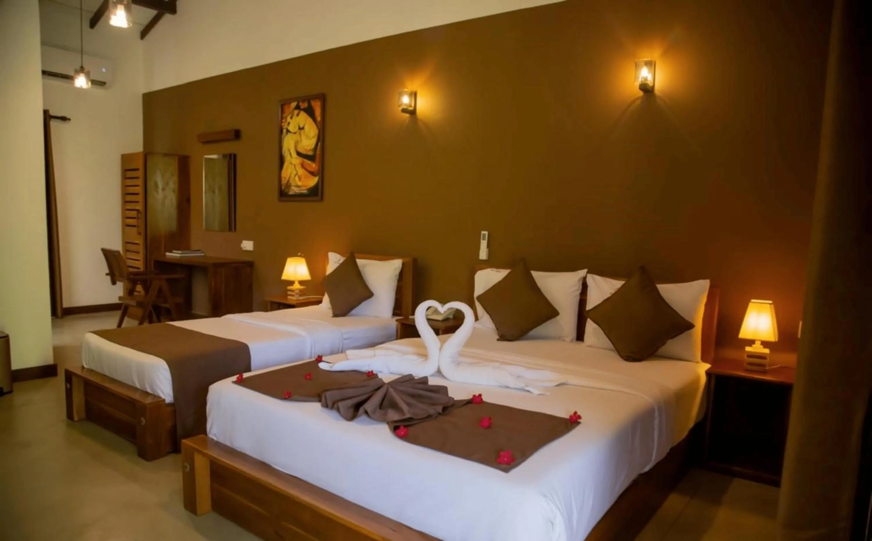 Bed in Hotel Heladiv