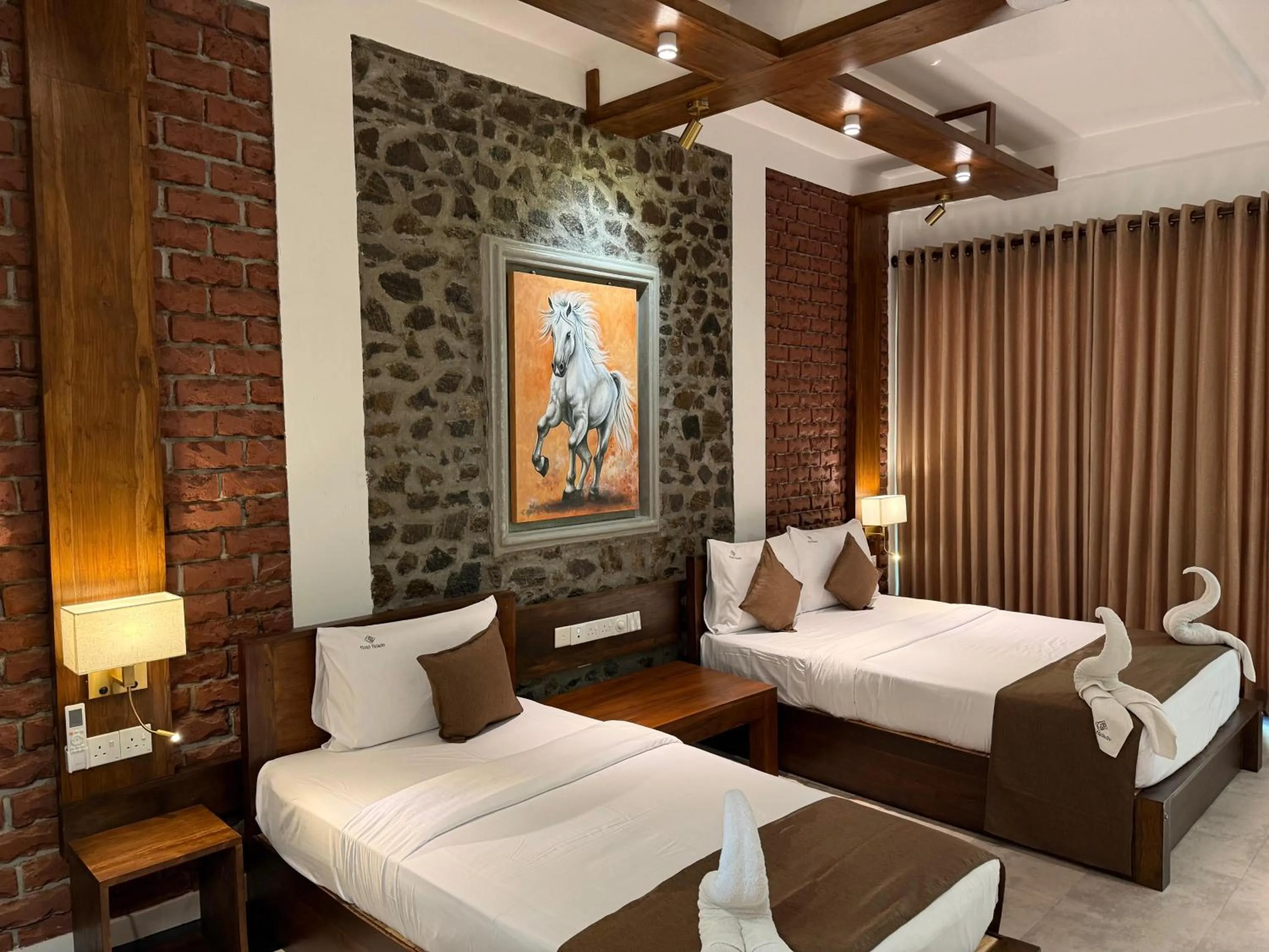 Bed in Hotel Heladiv