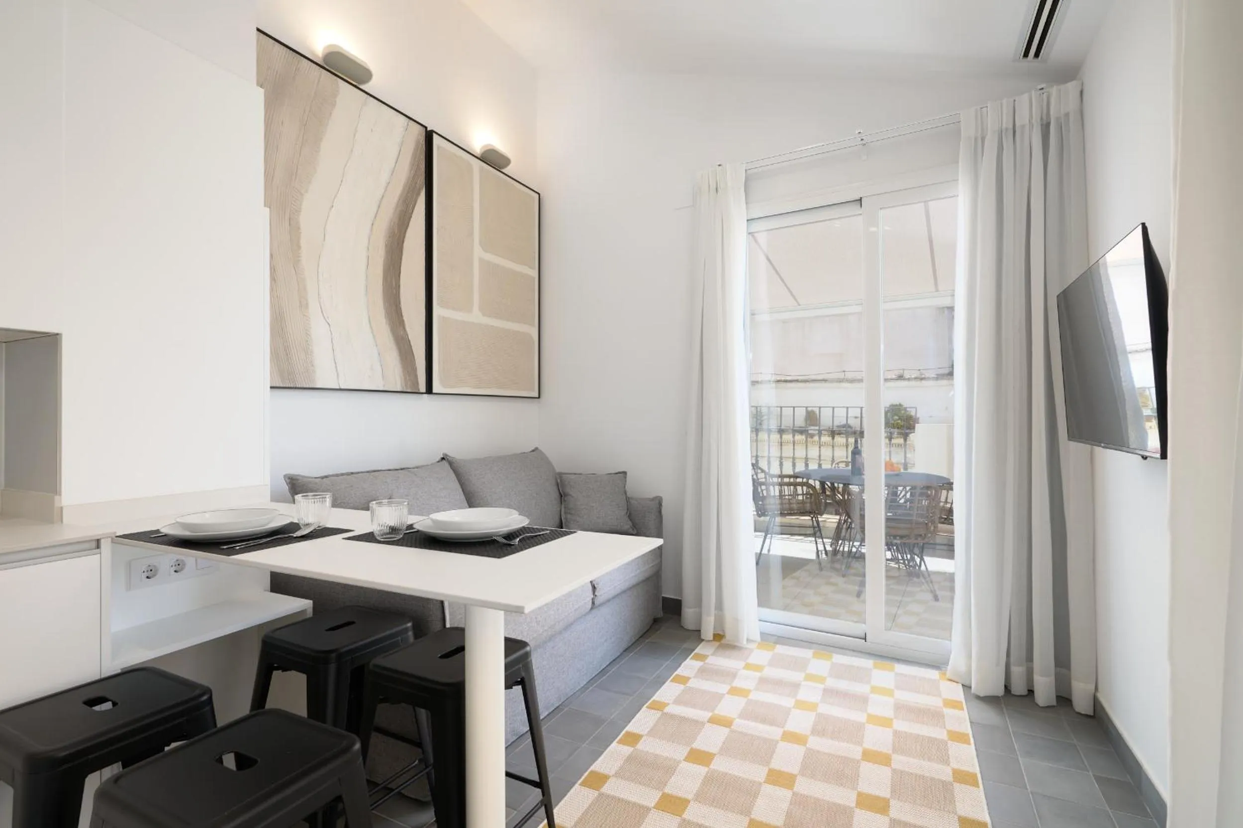 Seating area, Bed in Naranjas y Limones, by Homing U