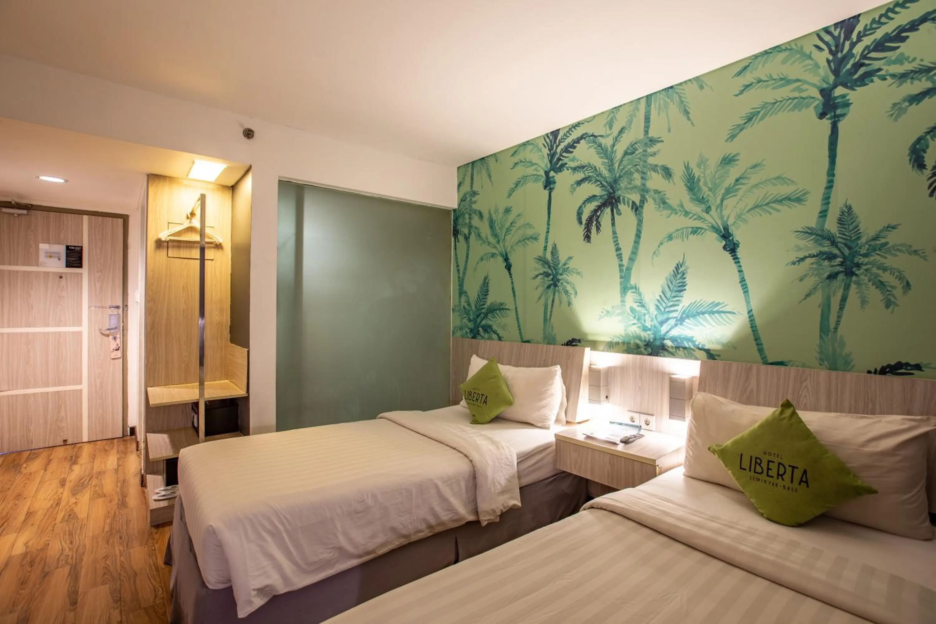 Bed in Liberta Seminyak Hotel