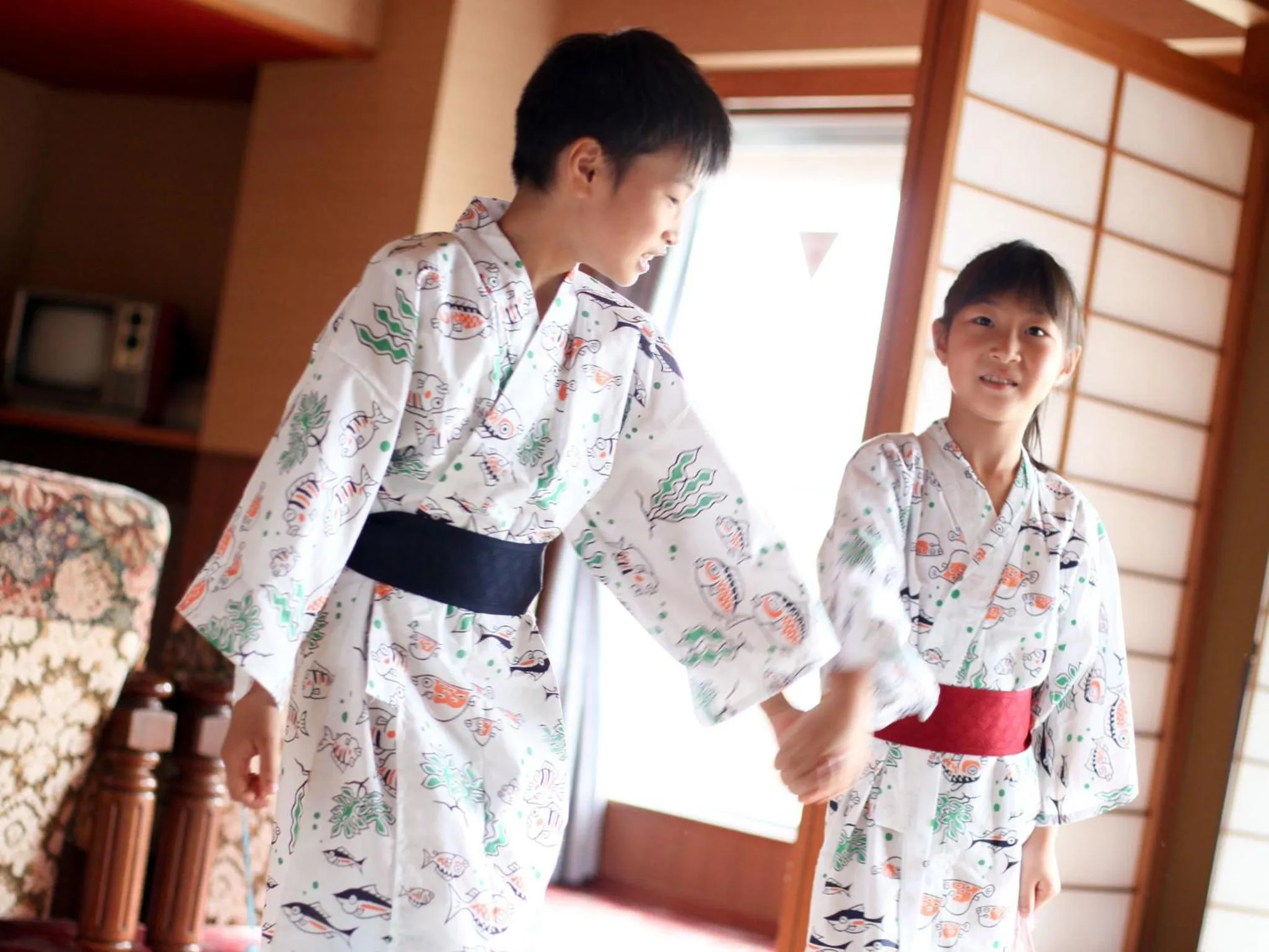 older children in Izuito Onsen Daitokan