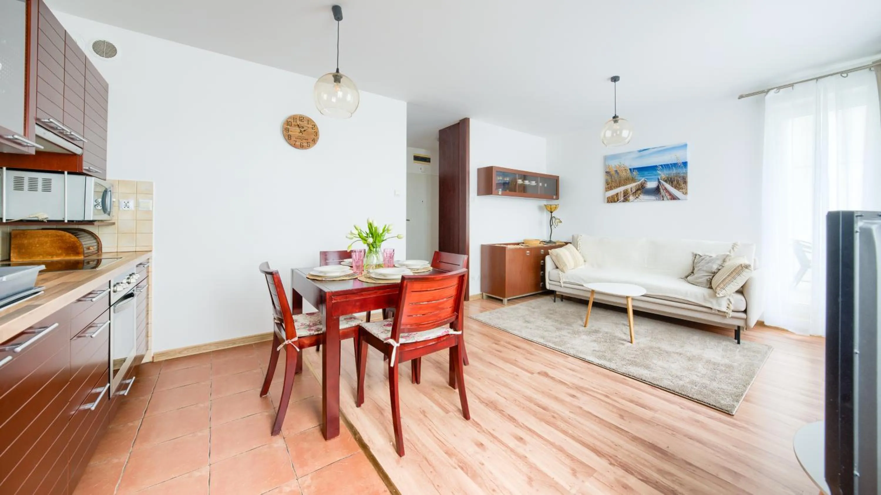 Kitchen or kitchenette in Kołobrzeg Jantar, Sun & Snow