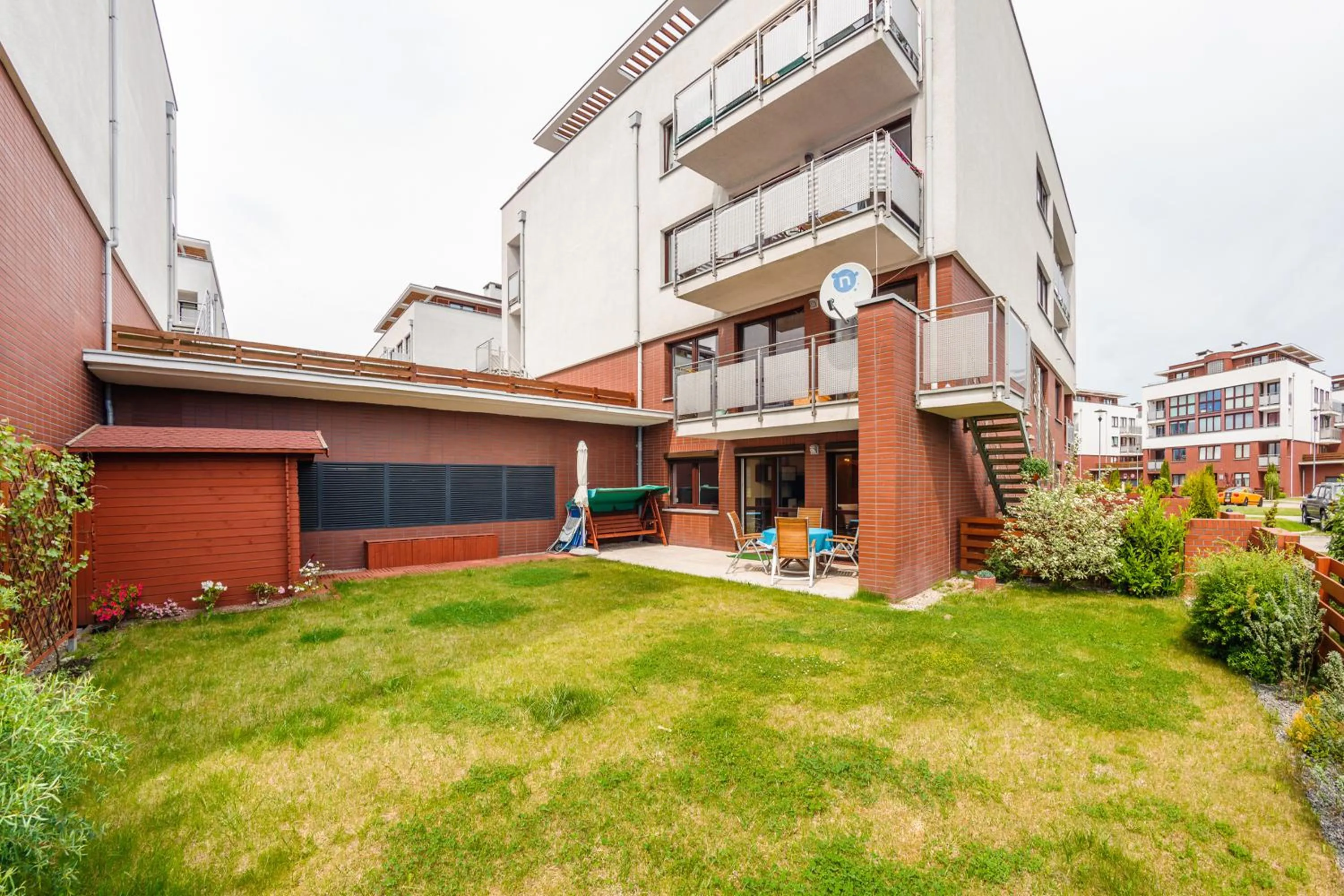 Balcony/Terrace in Kołobrzeg Jantar, Sun & Snow