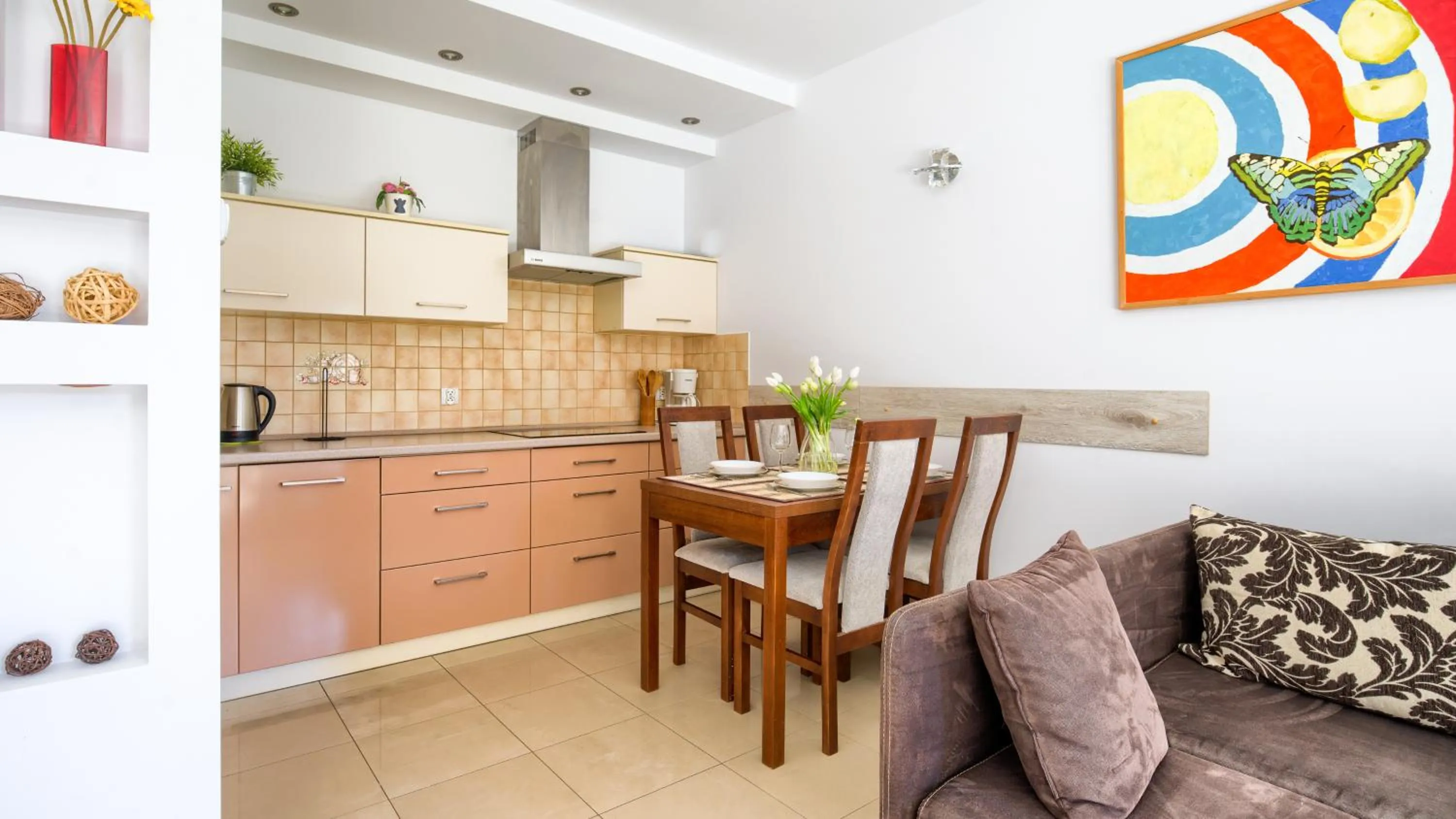 Kitchen or kitchenette in Kołobrzeg Jantar, Sun & Snow