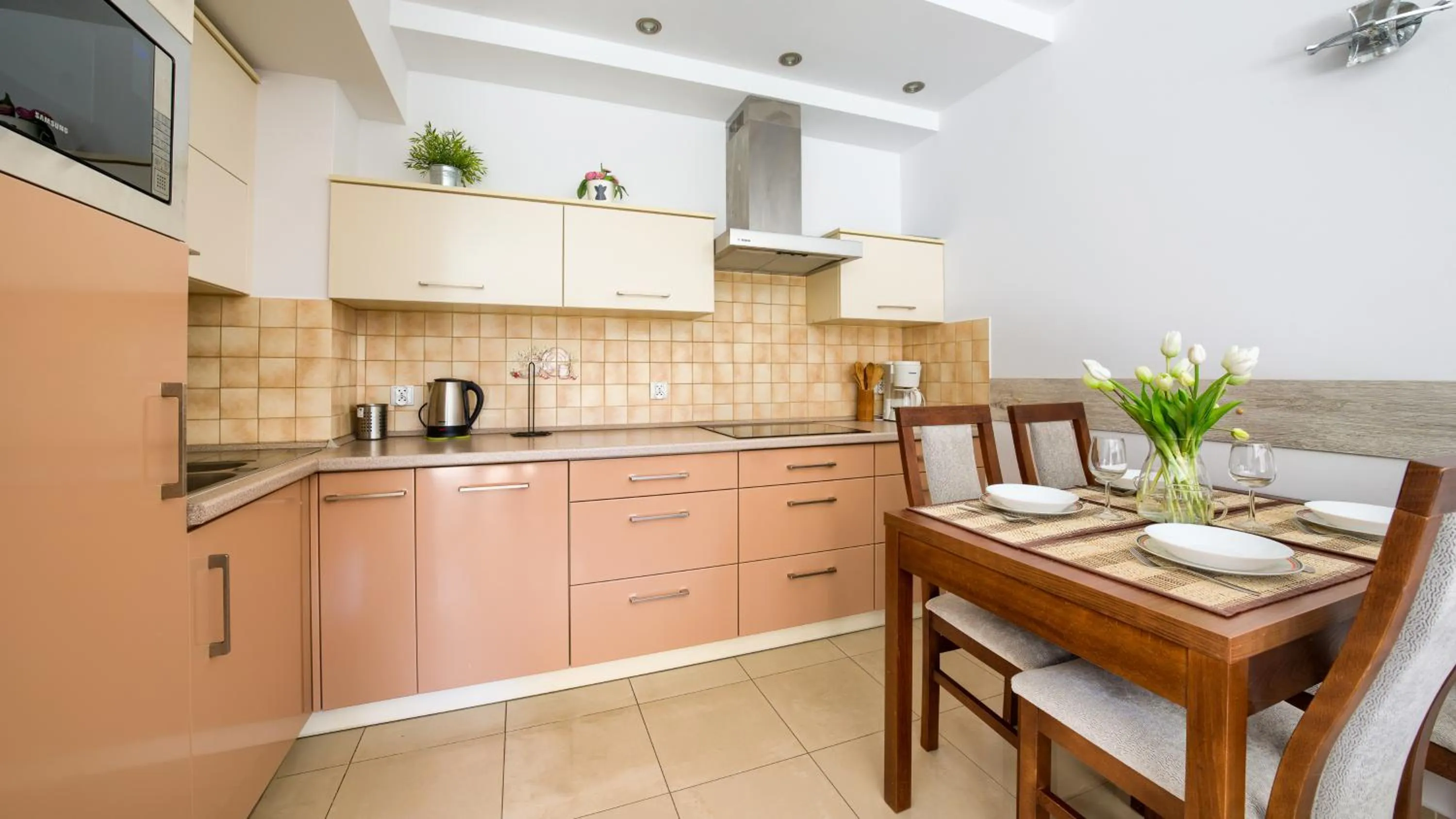 Kitchen or kitchenette in Kołobrzeg Jantar, Sun & Snow