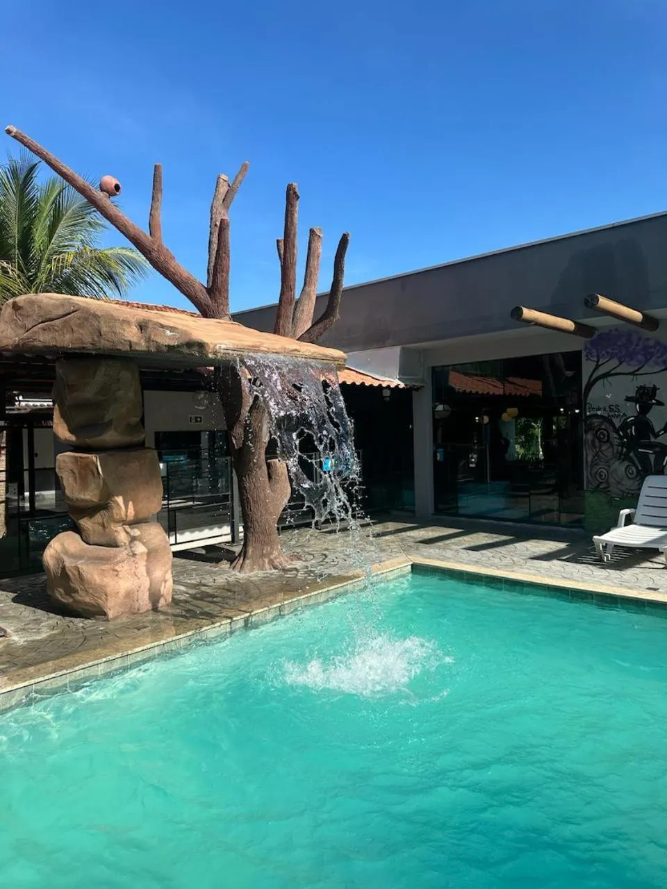 Swimming pool in Pousada Aguas Quentes