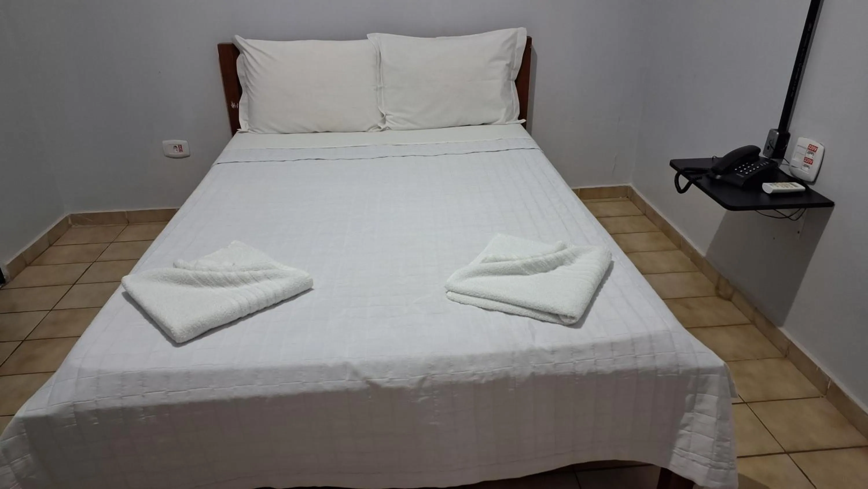 Bed in Pousada Aguas Quentes