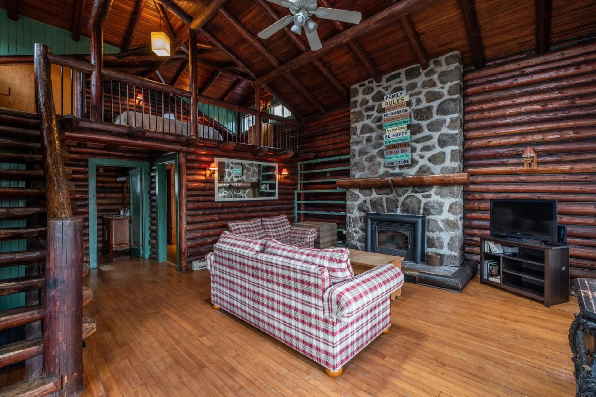 Living room in Les Chalets Sauvignon