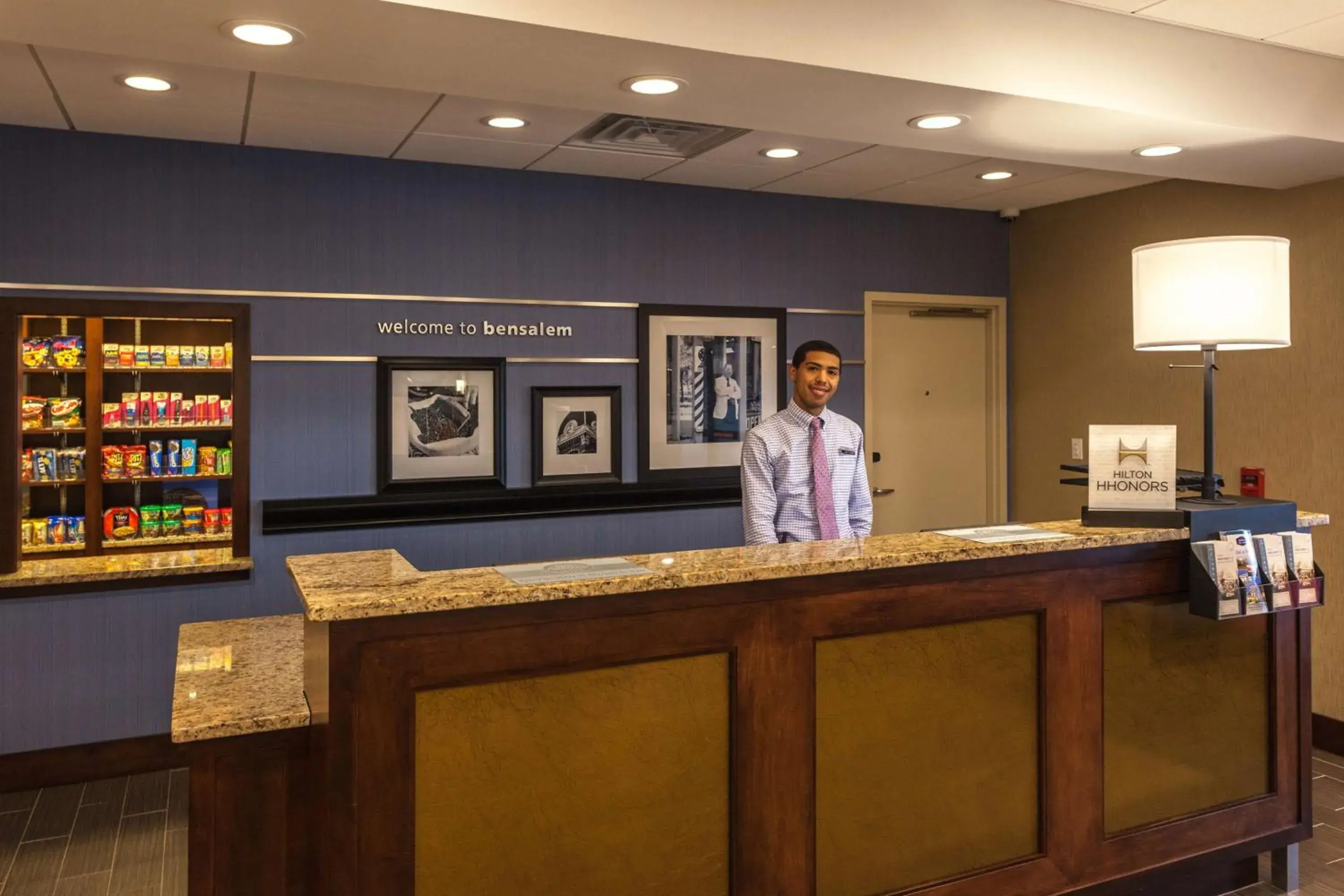Lobby or reception in Hampton Inn & Suites Philadelphia/Bensalem Lobby or reception in Hampton Inn & Suites Philadelphia/Bensalem