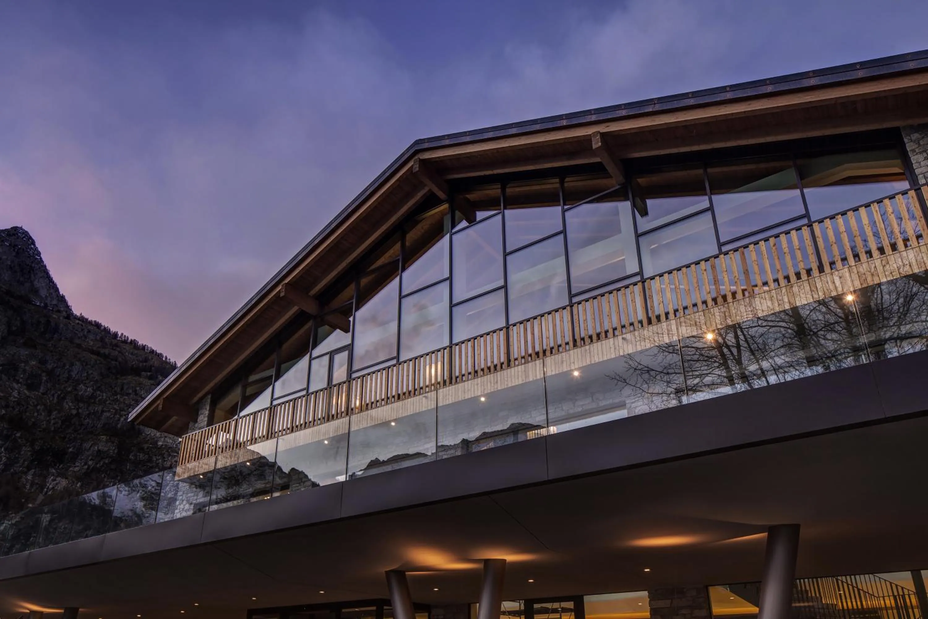 Facade/entrance in Grand Hotel Courmayeur Mont Blanc, by R Collection Hotels