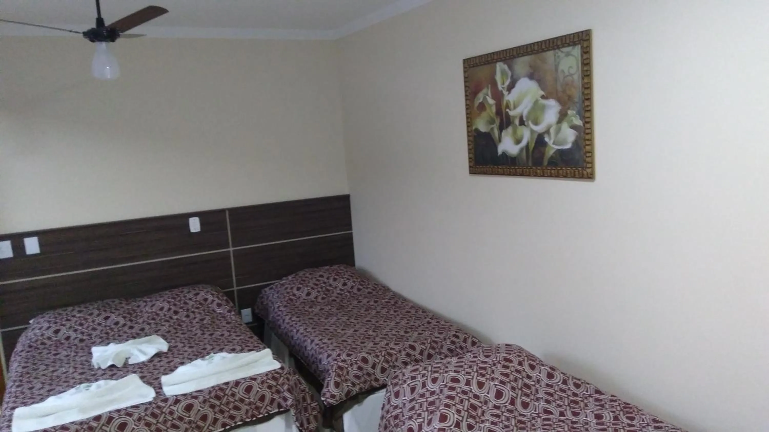 Bed in Pousada Circuito das Águas