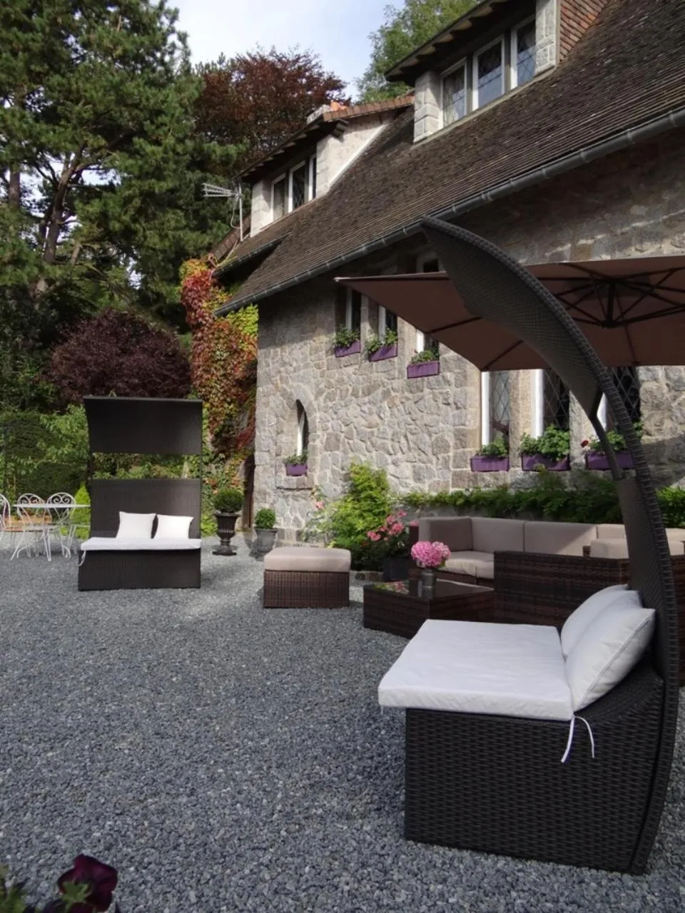 Patio in Chambres d'Hôtes Le Grismoustier